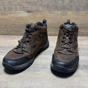 Ariat ATS Terrain Distressed Brown Lace Up Ankle Boot Men's Size 12EE